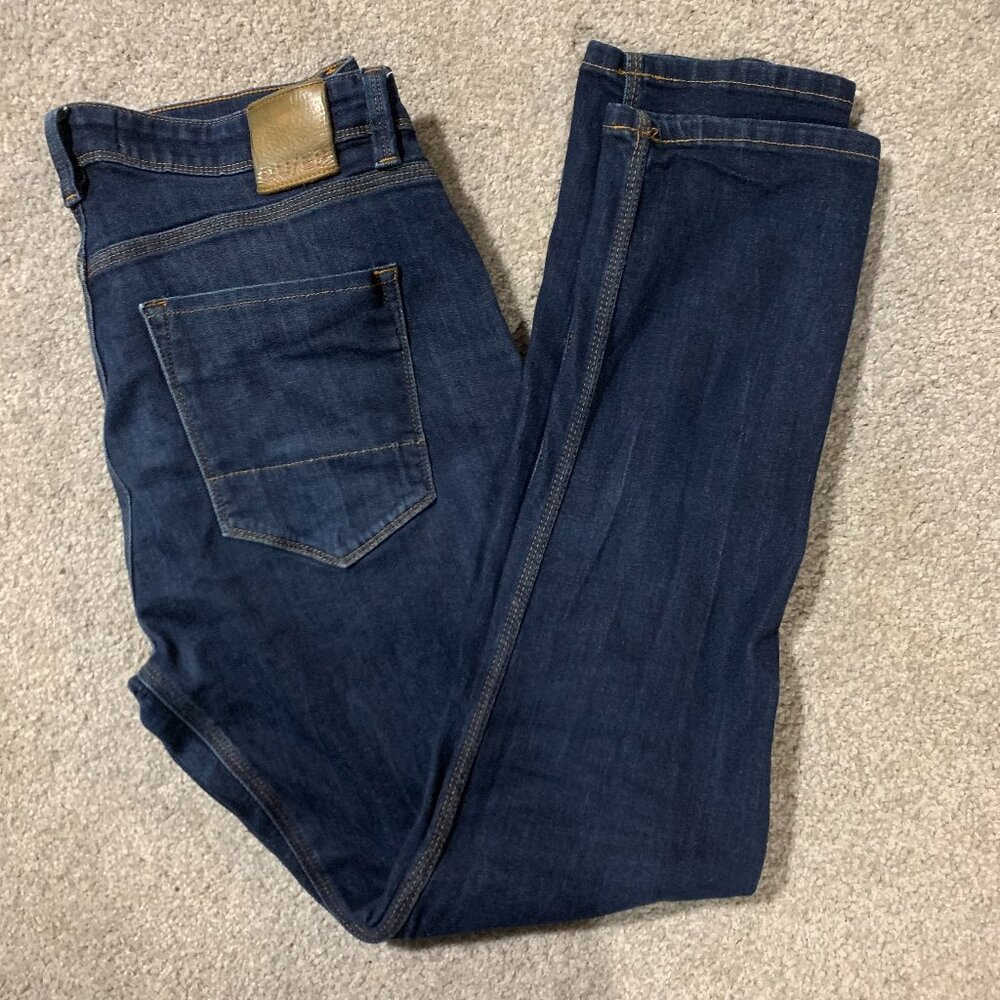 Duer: Relaxed Fit Taper Jeans - Dark Wash- pair 2 | Size: 34x32